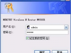 水星(MERCURY)MW300R初始管理员密码是多少?