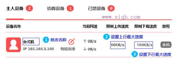 水星MW300R路由器怎样限制网速